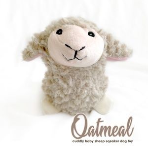 NWT Small 5" Oatmeal the Soft Baby Sheep Dog Toy Plush Squeaky